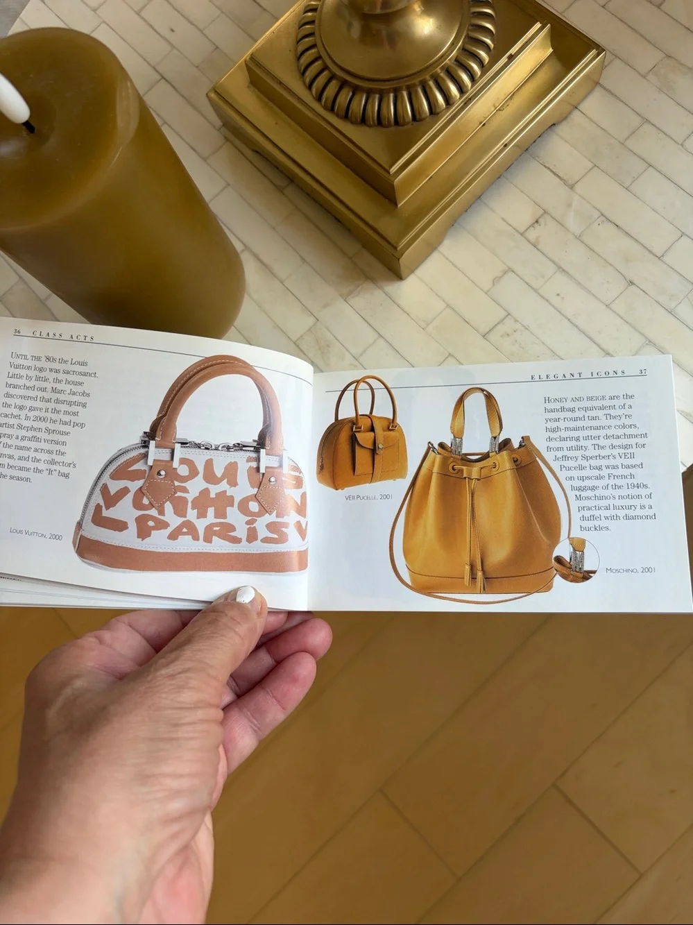 Coffee table book with fashion cover